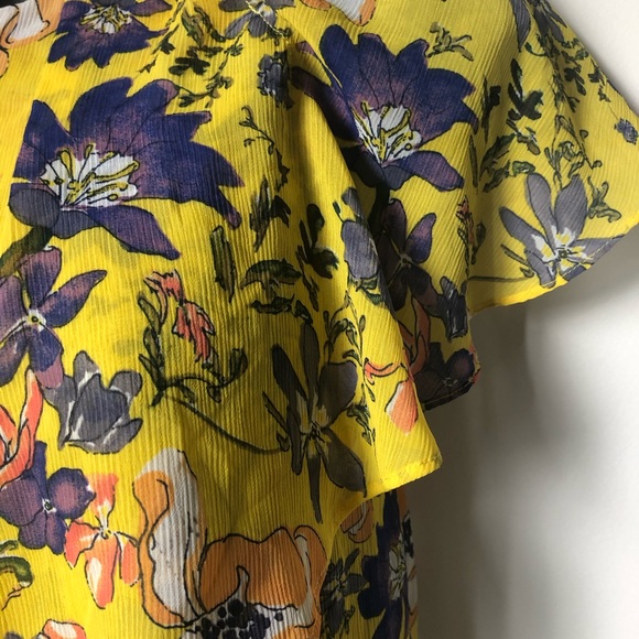 HD in Paris ANTHROPOLOGIE Ruffled Sleeveless sz XS - Picture 4 of 7